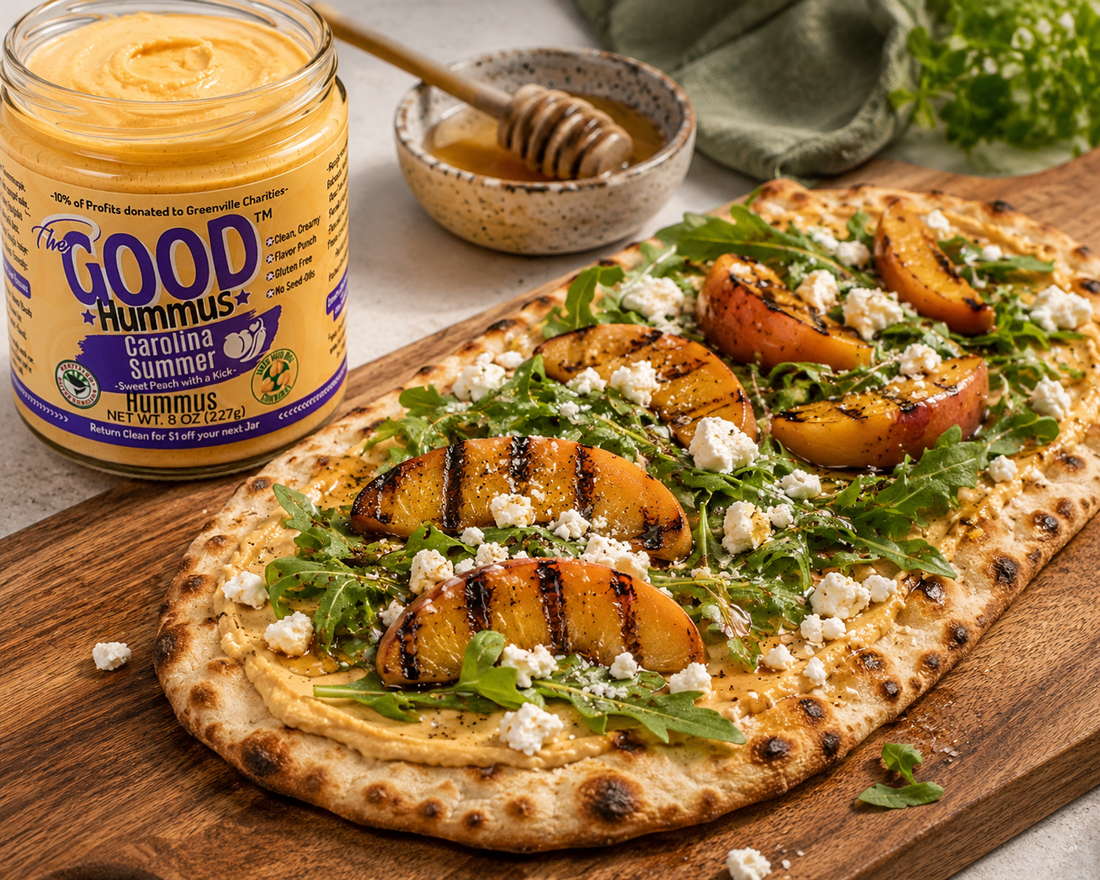 Carolina Summer Grilled Peach Flatbread
