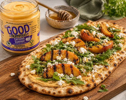 Carolina Summer Grilled Peach Flatbread