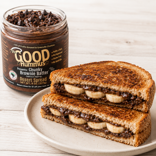 Chunky Brownie Batter Banana Toast